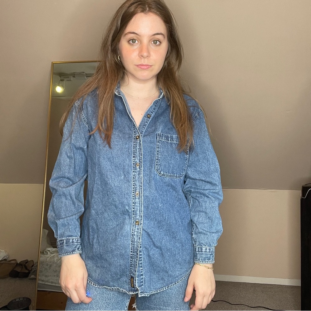 Denim Button Down - image 1